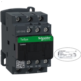 LC1D12N7 Contactor 3 pha 415vac 12A 5.5kW Schneider