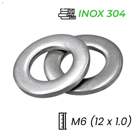 Lông Đền Phẳng Inox 304 M6 (12x1.0)
