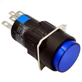 Nút Nhấn Có Đèn Nhấn Nhả Màu Đỏ 1NO 100–240V AC Hanyoung AR-110A0R