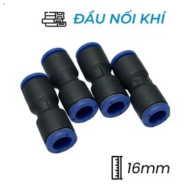 Đầu Nối Nhanh Khí Nén Ø16mm CDC MPUC 16 (Màu Đen)